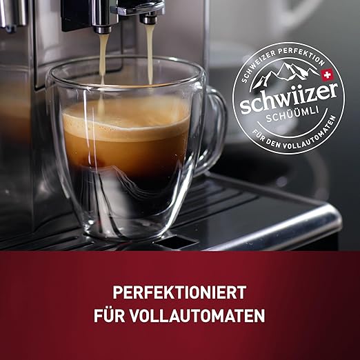 Schwiizer Schüümli Crema, 100 Prozent Arabica Kaffeebohnen, aromatisch-intensiv, für Vollautomaten, Stärke 3/5, mittlere Röstung, Rainforest Alliance-zertifiziert, 1kg – Bild 3