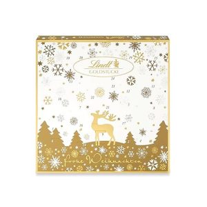 Lindt Schokolade | Goldstücke Adventskalender 2025 | 156g | Adventskalender mit 24 süßen Überraschungen | festliches Schokoladen-Geschenk zur Adventszeit